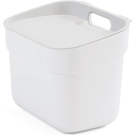 CURVER Ready to Collect, pattumiera da cucina riciclata al 100%, 5 l, con coperchio grigio chiaro (1/5)