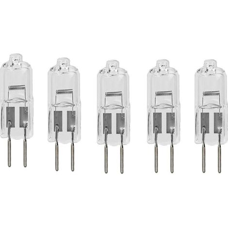 G5.3 Halogenlampen 12V 10W 20W 35W 50W 75W 100W Kapselglühlampen G5.3 20W 12V Halogen Stiftsockellampe Dimmbar Warmweiß 5PC 50W (1/4)