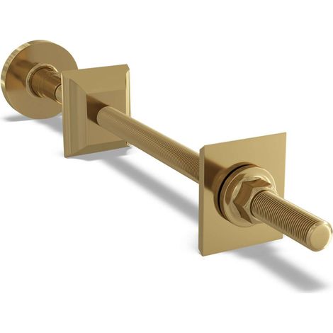 Talus - Polished Brass Radiator Wall Stay