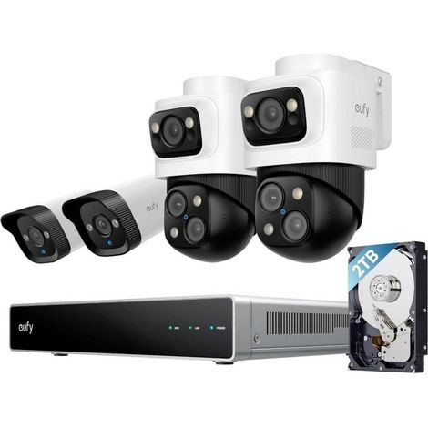 eufy eufy NVR Security System S4 E8E00323 filaire, Ethernet IP-Set enregistreur vidéo réseau3840 x 2 (1/4)