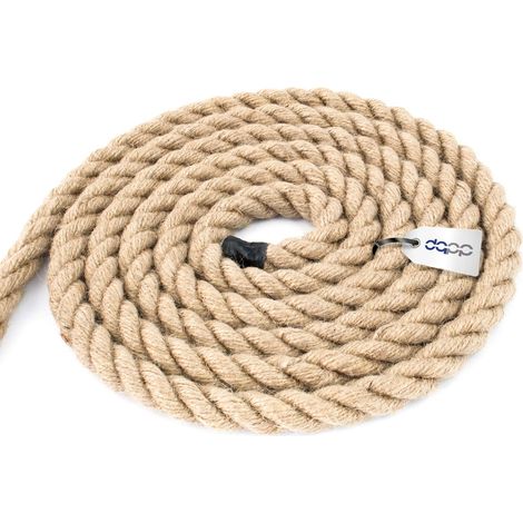 DQ-PP Juteseil Natur aus Jute Ø 14 mm – 5 m  Baumarkt Profi Zubehör