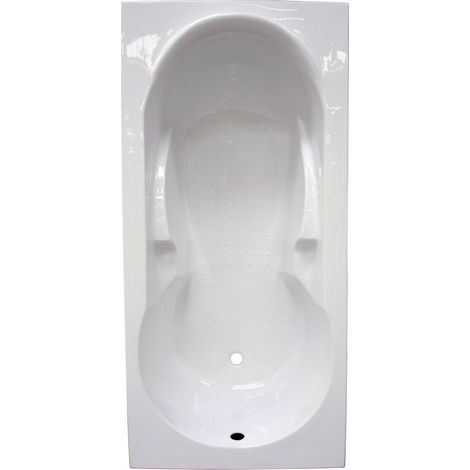 ONDEE - FANY bañera rectangular  - ABS y acrílico reforzado 3mm - Blanco - 170x80cm (1/5)
