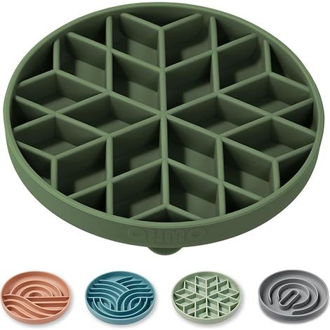 Cat Bowl Slow Feeder for Dogs Silicone Food Bowl Non-Slip Bottom and Suction Cup