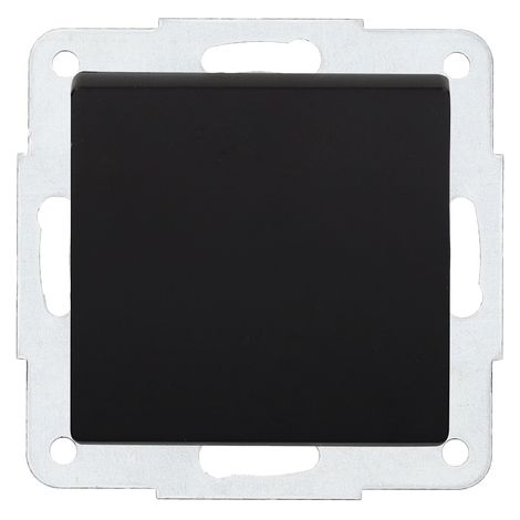 Conmutador empotrable Gamma Negro