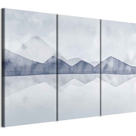 Peinture - Lac de montagne (en 3 parties) (1/5)