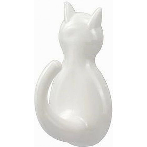 Cleafe - Set 3 Pz Ganci A Forma Di Gatto Bianchi Adesivi Per Cucina Bagno Da Parete 79346 - (1/5)