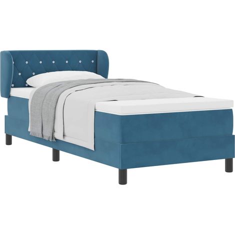 Maison Exclusive - Cama tipo Box Spring Azul oscuro 90 x 200 cm T