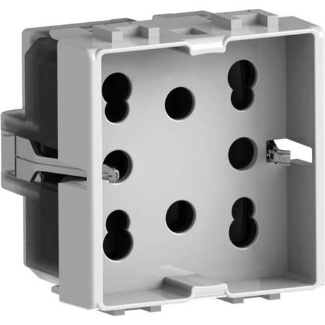 Presa Multistandard 1 Schuko o 2 Bipasso Compatibile con Bticino Matix, 250 V, Bianco