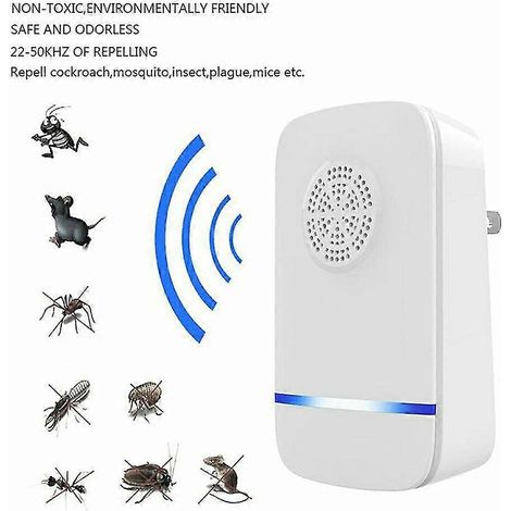 Répulsif électronique ultrasonique anti-nuisibles, moustiques, souris, rats, araignées, insectes nuisibles, tueur de rongeurs multifonctionnel (1/5)