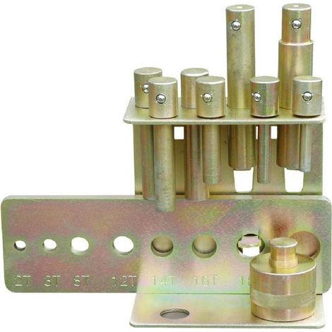 Jeu de poincons pour presses hydrauliques de la serie standard Holzmann dds25 (1/3)