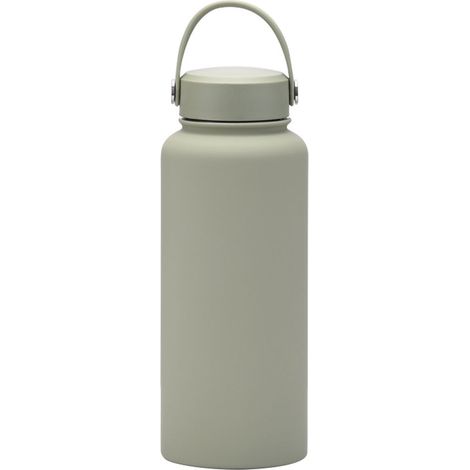 Gourde de sport en acier inoxydable de 1 L, bouteille isotherme grande capacité, gobelet portable pour l'extérieur avec poignée (1/5)