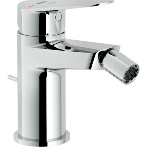 Miscelatore monocomando per bidet 135 mm a risparmio energetico in ottone cromato - Nobili Blues