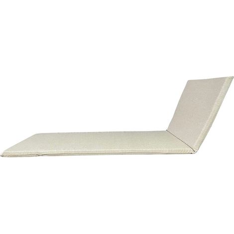 Cuscino Garden Ecru Lettino H.4,5 Cm.190X60 - 2 Pz