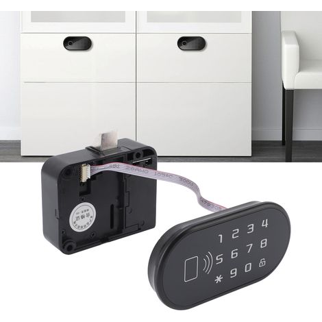 Cerradura electrónica para armarios con código y tarjeta para puertas y armarios, aleación de ABS/zinc. (1/5)