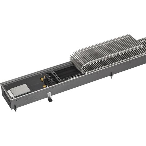 NK 232, H:92mm, B:232mm L 1600, Linear-Rost, natur eloxiert