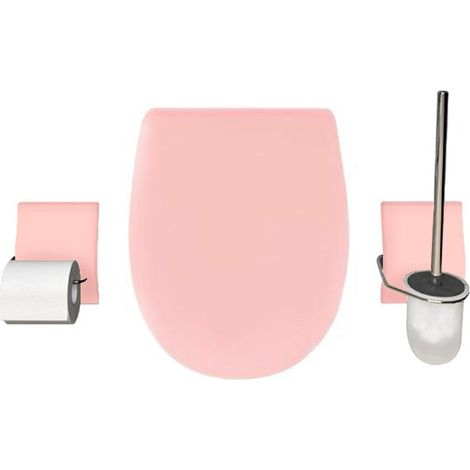 Set accessoire WC Ariane Coquillage Mat - descente assistée - déclipsable - Olfa (1/2)