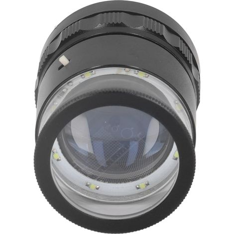 Loupe de bijoutier à éclairage 10x avec échelle interchangeable, 8 LED, champ de vision de 28 mm. Convient pour les bijoux, les pierres précieuses, les pièces de monnaie et les outils de loisirs créat (1/5)