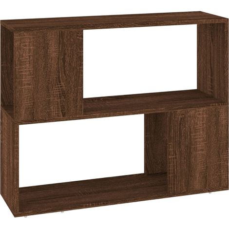 Maison Exclusive - Bücherregal/Raumteiler Braun Eichen-Optik 80x2