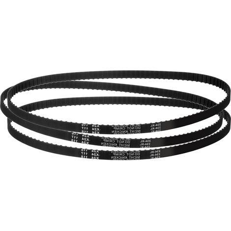 3Pcs 234XL 037 Timing Belt 117 Teeth Black Rubber Toothed Timing Belt, 10mm Width, 5.08mm Pitch, Timing Belt for 3D Printer (1/5)