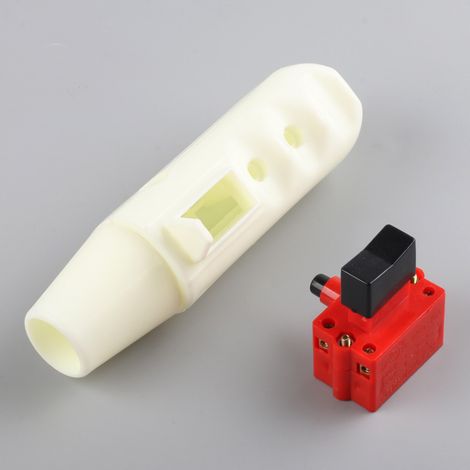 Ensemble complet d'accessoires pour machine de découpe d'acier 400 : poignée avec interrupteur à trou intérieur de 22 mm et type verrouillable.