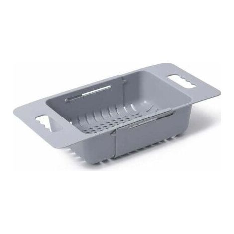 Collapsible Strainer Kitchen Expandable Colander Basket, Adjustable Fruit and Vegetable Colander Over the Sink for Kitchen, Set of 1 (Gray) (1/4)