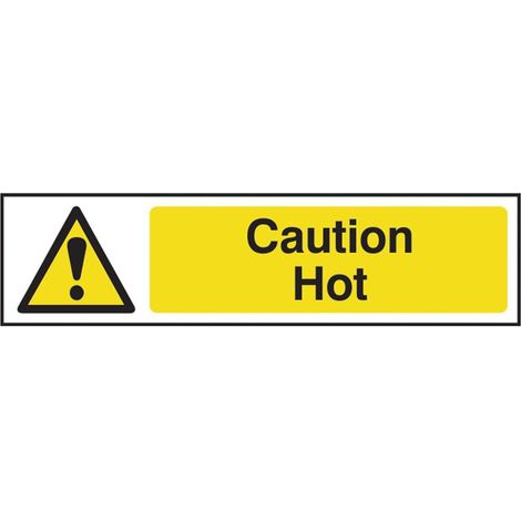 Scan 5115 Caution Hot - PVC 200 x 50mm SCA5115 (1/3)