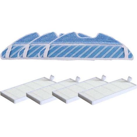 Accessoires pour aspirateur robot Cecotec Conga 1390, 1290 et 1590 : filtre HEPA, chiffon de nettoyage et accessoires pour la serpillière. (1/5)