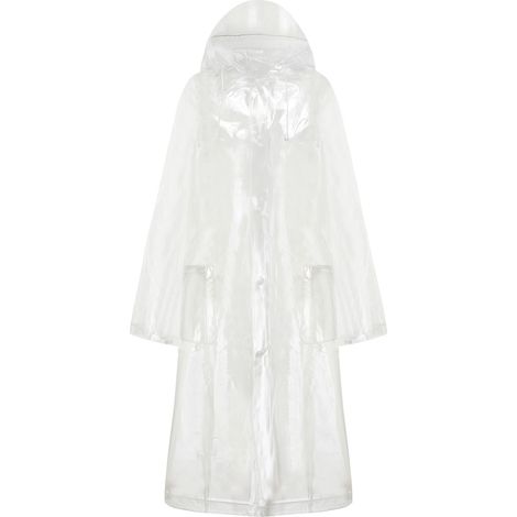 Imperméable Transparent Pliable pour Vélo Étudiant, Cape de Pluie Style Sac à Dos Résistante