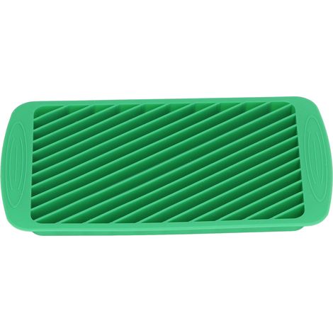 Bac à glaçons en silicone 20 compartiments, tressé sergé, boîte à glaçons DIY, fournitures de cuisine ménagère vert