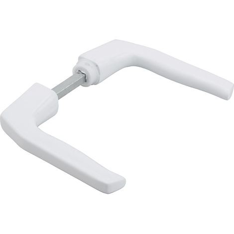 Thirard – Béquille de porte à cylindre 7mm – Aluminium blanc – Compatible portes jusqu'à 70mm – Installation rapide par vis pointeau
