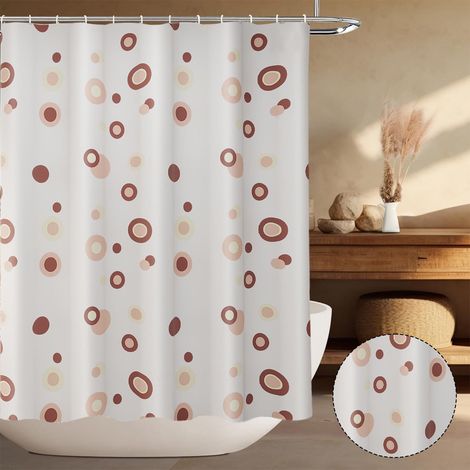 Tenda da doccia in plastica impermeabile con motivo a pesci e fiori blu, ganci inclusi, asciugatura rapida e resistente alla muffa (200x200 cm) (1/5)