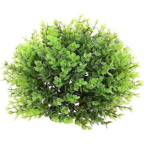Décoration de jardin en boule de buis ronde effet topiaire, grande taille, violette-Green 24cm