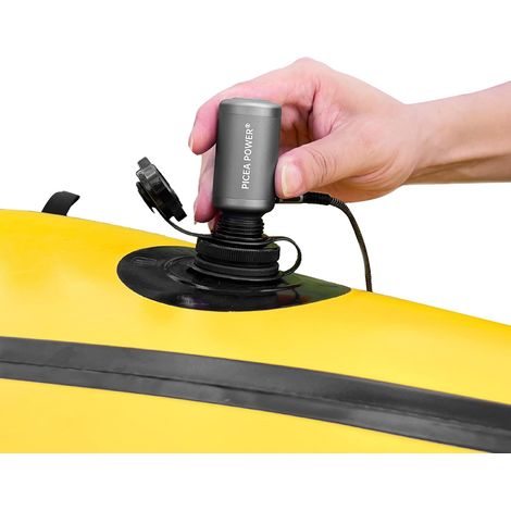 EDGE TurboBean Mini pompe à air haute pression 22 kPa pour gonflables, 420 L/min et 130 K tr/min, gonflage et dégonflage rapides avec port USB-C, pompes électriques portables pour matelas de camping