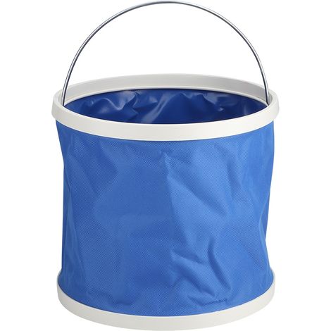 Seau pliable portable pour eau, récipient de stockage pliable idéal pour voyage, randonnée et pêche. (1/5)