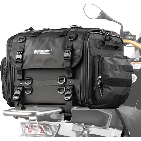 Motorrad Satteltasche 40-60L Wasserdicht Schwarz SEO (1/5)