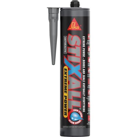 Everbuild Sika 821183 Stixall Extreme Power Cartridge Anthracite 290ml EVBSTIXANTH