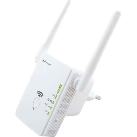 Répéteur WiFi 300 Mbit/s – Améliore la portée réseau – Pour zones difficiles d'accès – Modèle REPEATER300V2 – Strong (1/6)