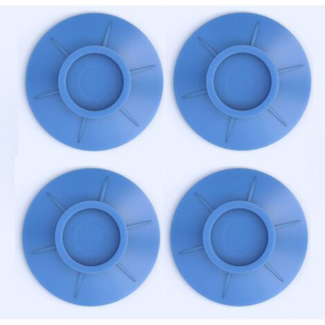 Stück Antivibrationsmatten für Waschmaschinen, Antivibrations-Fußpads für Waschmaschinen, Gummipads für Waschmaschinen- und Trocknertrockner zur Vibrationsdämpfung (blau)