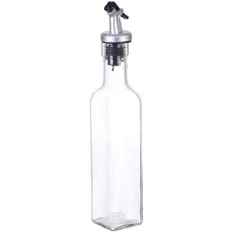 Bouteille d'huile d'olive 250ml, verseur pour distributeur d'huile d'olive, huile d'olive, vinaigre et autres liquides - Set de verseurs d'huile d'olive 3 en 1 (1/5)
