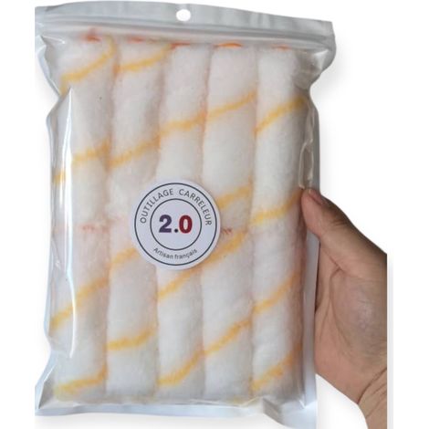  Lot de 10 Manchons Applicateurs 10 cm Pour Pattes de Lapin  Outillage Carreleur 2.0