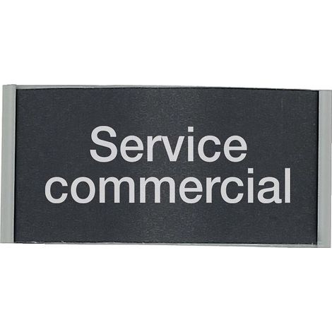 Porte-étiquettes Signy - 105 x 50 mm - anodisé argent - PLACARDECOR DISTRIBUTION (1/2)
