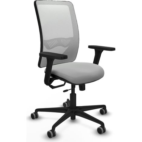Bürostuhl piqueras y crespo Zulema hellgrau Kunstleder Mesh (1/2)