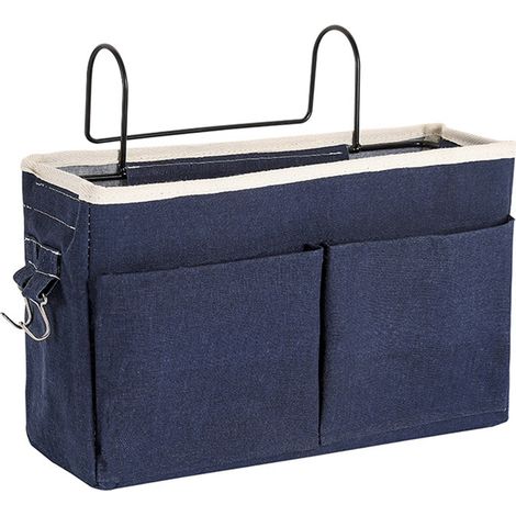 Panier de rangement suspendu multifonctionnel pour chevet de lit (1/5)