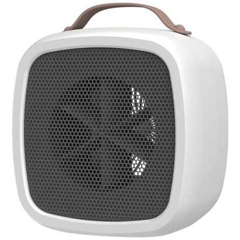 Petit radiateur de Bureau - Petits Chauffe-Soleil Portables - Brancher Chauffage à Anti-brûlure(Blanc)