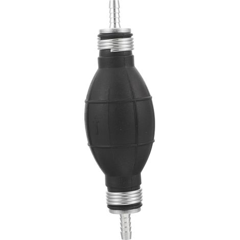Primer manuale in gomma e alluminio per benzina portatile con lampadina per il rifornimento di carburante di barche, auto e motori fuoribordo (nero) (1/5)