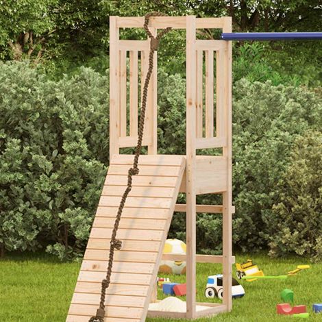 vidaXL Torre de juegos madera maciza pino 53x46,5x169 cm (1/2)