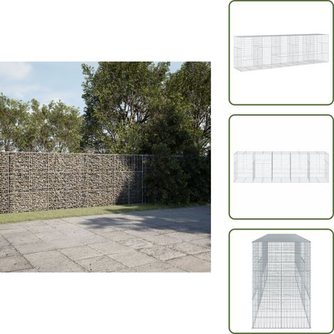 Gabione mit Deckel 500x100x150 cm Verzinktes Eisen - Gabionenkorb - Gabionenkörbe - Steinkorb - Steingabione (1/5)