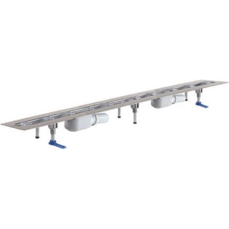 DALLMER caniveau de douche CeraLine PLAN F 1300mm, DN 50 Hauteur