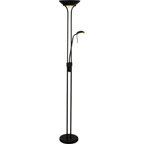 Lampadaire t 18W LED Noir Mat (1/3)
