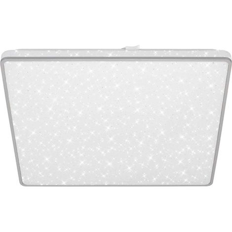 LED Deckenleuchte Deckenlampe Sternenhimmel Backlight flach 24W chrom Briloner (1/6)